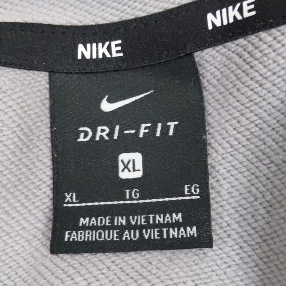 Nike Dri-Fit Gray Hoodie Jacket Boys Size XL - Picture 7 of 8